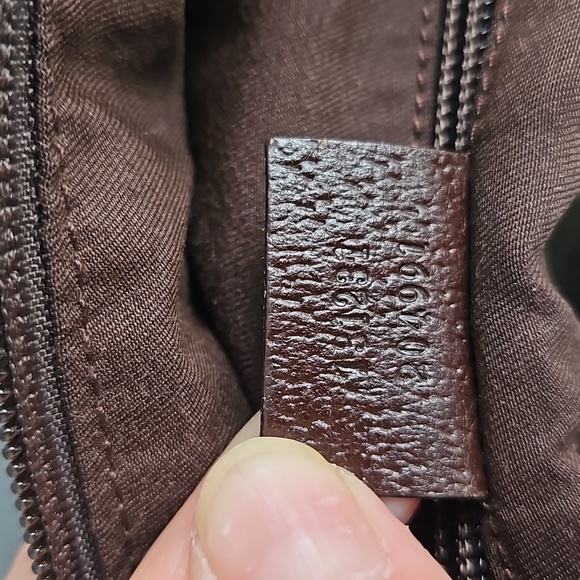 Authentic Gucci brown monogram canvas tote bag - Picture 10 of 12